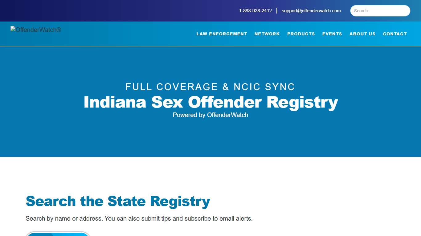 Indiana Sex Offender Registry OffenderWatch Network